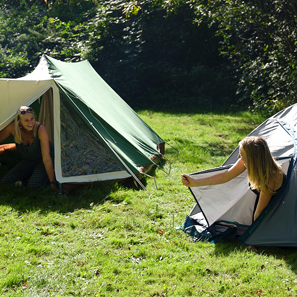 Enkele tentjes op onze camping
