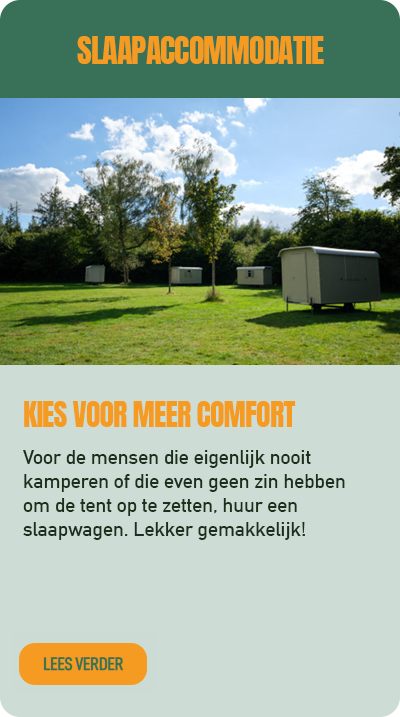 Boek een slaapaccommodatie op onze camping in Dronten